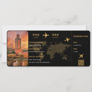 Mall för personlig Boarding Pass Biljett