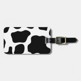 Mall för personlig Cowhide Design Luggage Tag-kod Bagagebricka