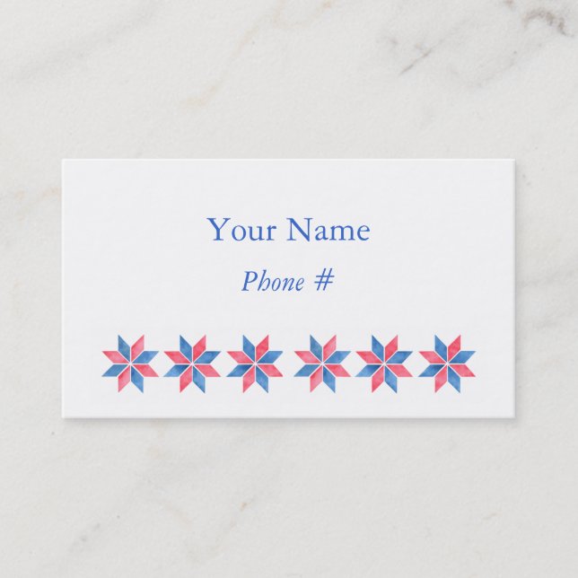 Mall för personligt profilkort för designer visitkort (Framsida)