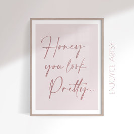 Mall för positiv citattecken för kvinnlig rosa poster