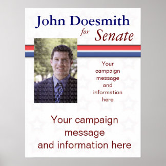 Mall för Poster av politiska Kampanj