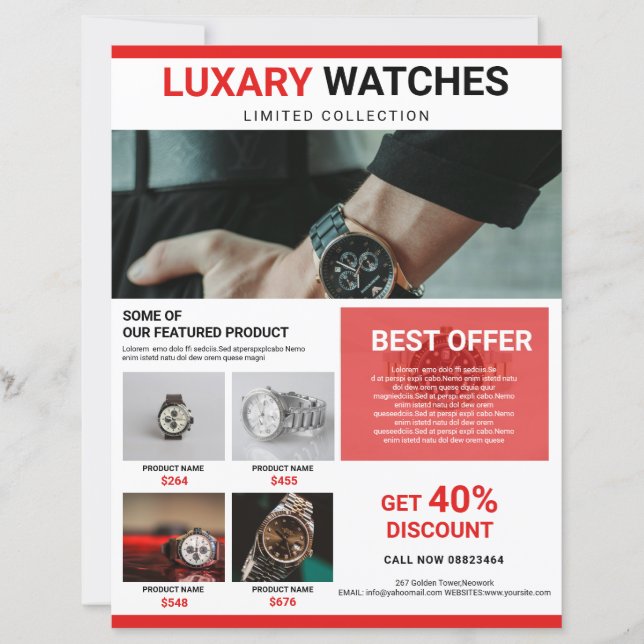 Mall för produktbefordringsflygare (Framsida)