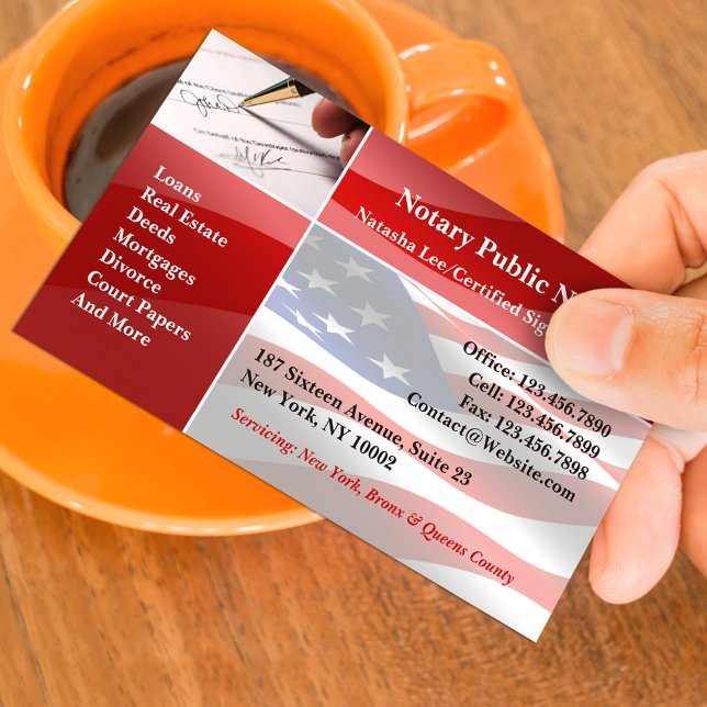 Mall för professionell notarie-visitenkort visitkort (Skapare uppladdad)