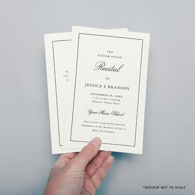 Mall för programmet Black & White Music Skäl (Skapare uppladdad)