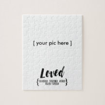 Mall för pussel för fotoram beställnings-