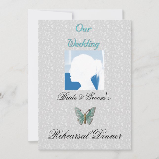 MALL FÖR REHEARSAL DINNER INVITATIONS (Framsida)