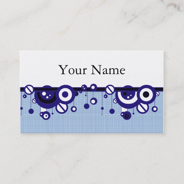 MALL FÖR RETRO DESIGNER BUSINESS ELLER PROFILE CAR VISITKORT (Framsida)