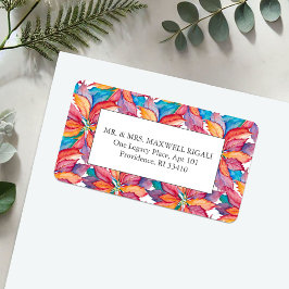 Mall för Returetiketter under jul Adressetikett