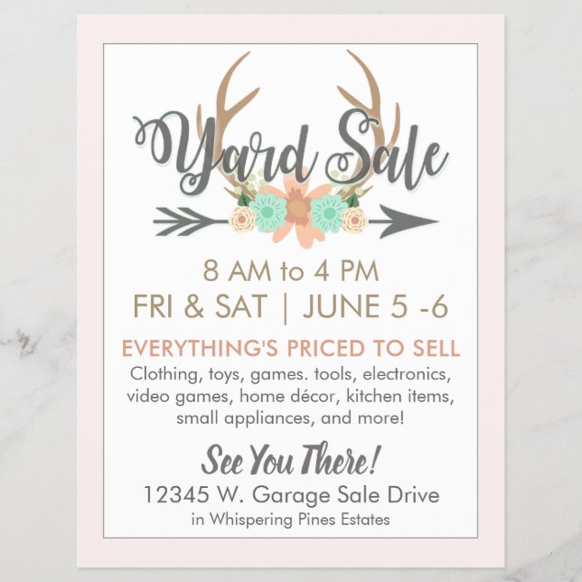 Mall för säljare av jargong - ljus reklamblad (Framsidan)