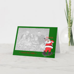 Mall för Santa golfspeljulkort