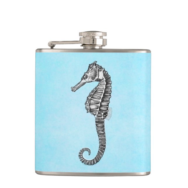Mall för Seahorse för hav för häst för Fickplunta (Framsidan)