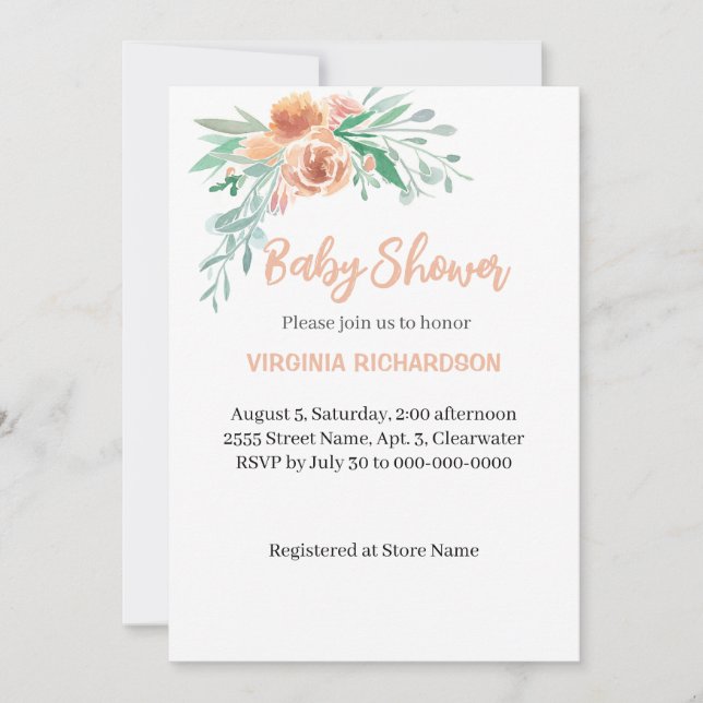 Mall för skadlig babyvisningsprogram (Framsida)