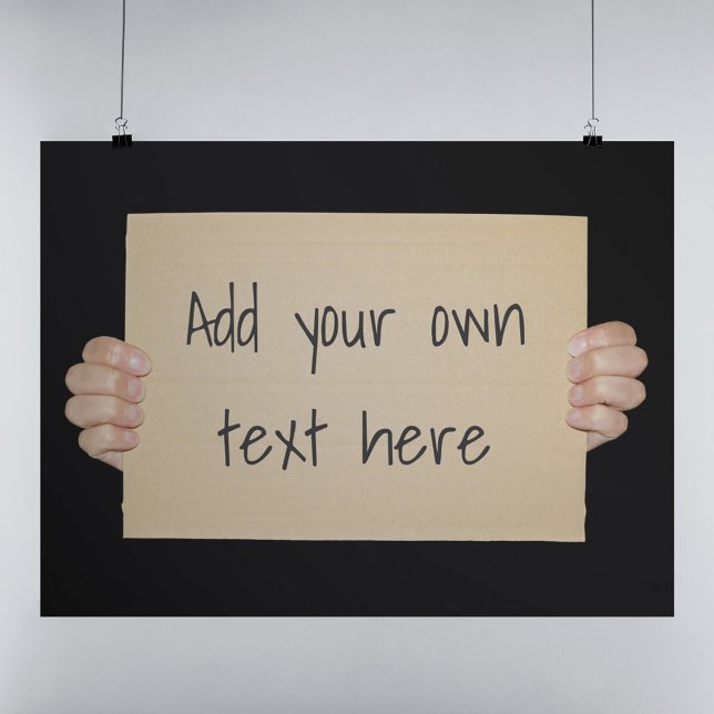 Mall för skyltsignatur för kartong poster (Skapare uppladdad)