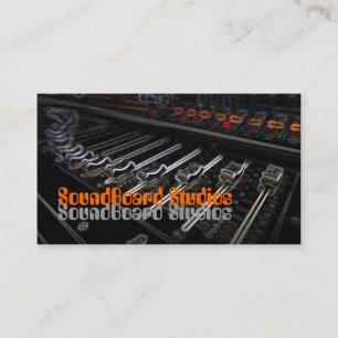 Mall för Soundboard musikvisitkort Visitkort