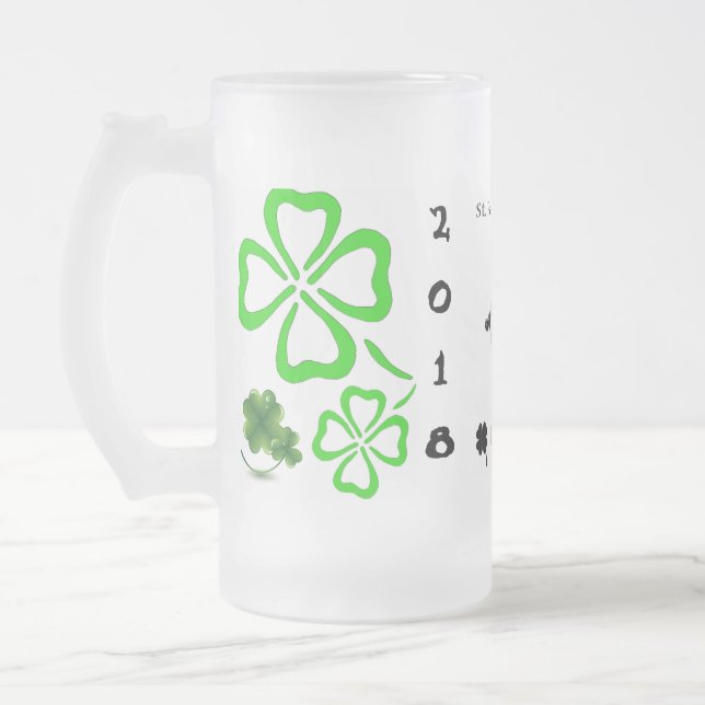 Mall för St patrick's day Beer Mugg (Vänster)