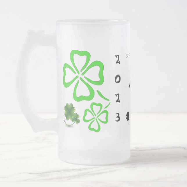 Mall för St patrick's day Beer Mugg (Vänster)