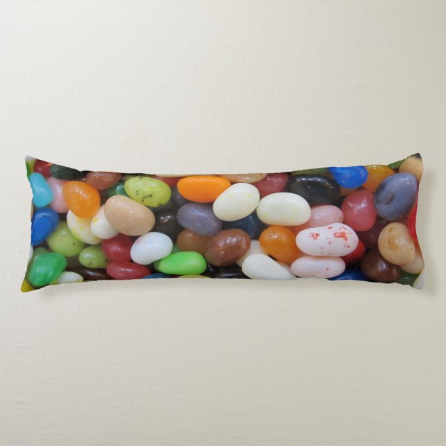 Mall för struktur för godis för grönt för blått kroppskudde (Framsidan)