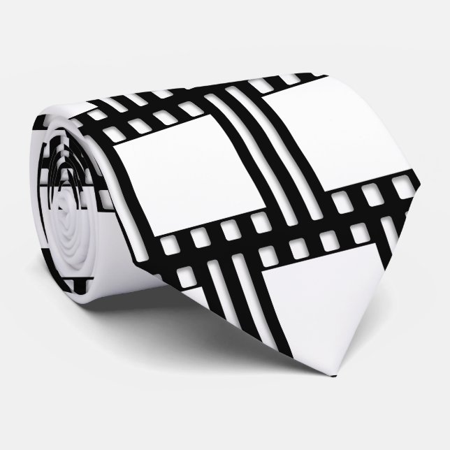Mall för svartvit filmfilm Ram Slips (Rullad)