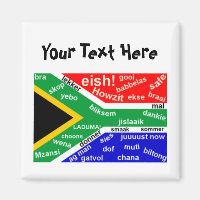 Mall för Sydafrikanska slang Magnet