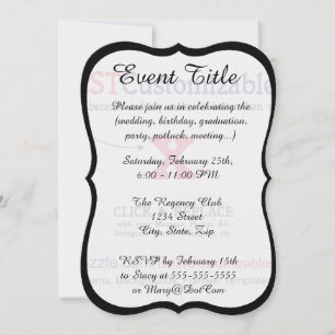 Mall för tom Anpassade