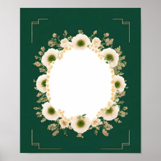 Mall för tomt bröllopsinbjudan poster