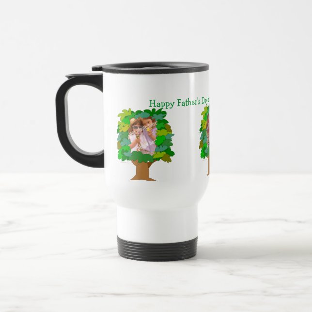 Mall för travel mug för fars daganpassadefoto resemugg (Vänster)