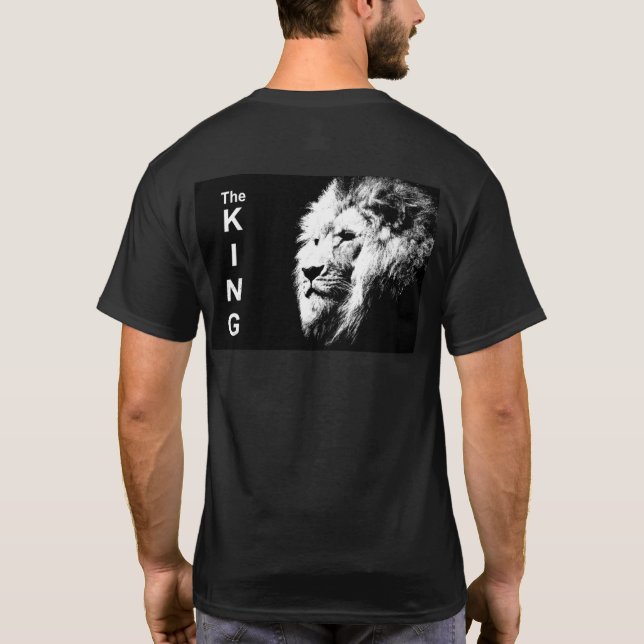 Mall för Trendig av Lejon Elegant för popkonst T Shirt (Baksida)