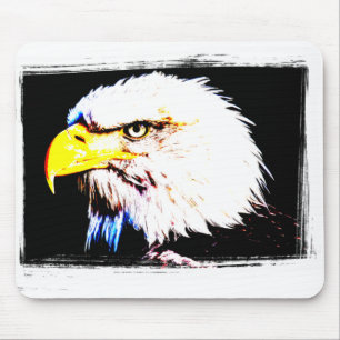 Mall för trendig Eagle Head Pop Art Bild Musmatta