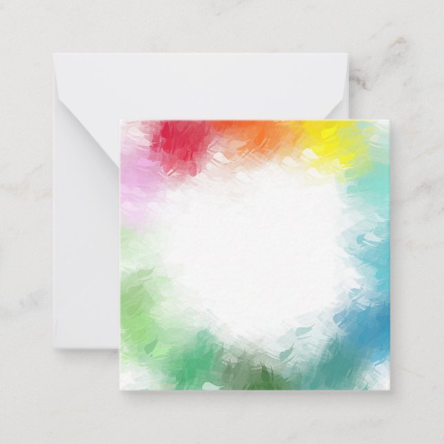 Mall för Trendig för Elegant av abstrakt Rainbow F (Framsida)