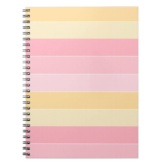 Mall för trendig med Eleganten Pastel Färg Anteckningsbok (Framsidan)