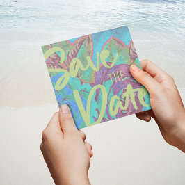 Mall för Tropical Spara datum meddelande