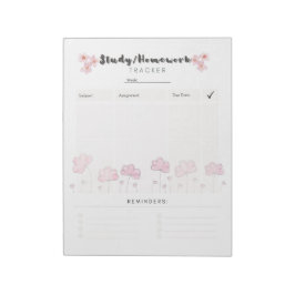 Mall för ultimat daglig studieplan anteckningsblock