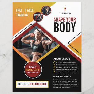 Mall för utfällning av Klubben Fitness/Gym