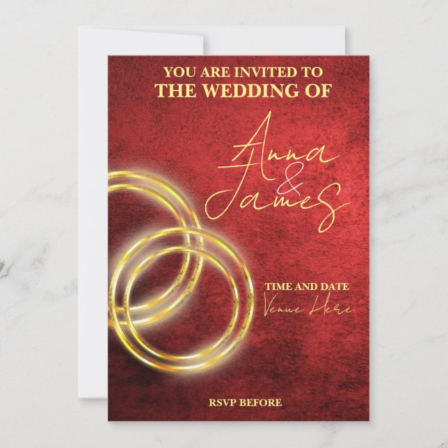 MALL FÖR UTFORMNING AV WEDDING-INVITATION (Framsida)