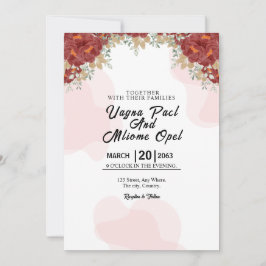 Mall för utformning av Winter Flower Card-kort