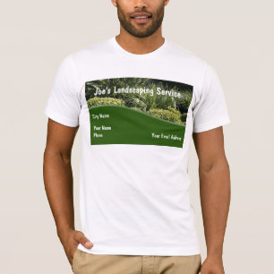 Mall för utformningsskjorta för landskapstjänster t shirt