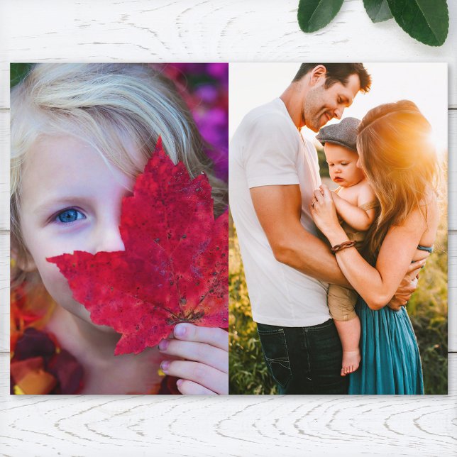 Mall för utskrift av vykort 2 Photo Kant (Skapare uppladdad)