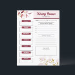 Mall för utskriftsprogram varje vecka<br><div class="desc">Håll dig organiserad med vår anpassade Veckoplanering. Hantera enkelt uppgifter,  ange mål och planera veckan för maximal produktivitet.</div>