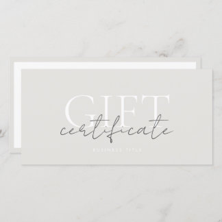 Mall för utskrivbart presentkort som är lätt att a