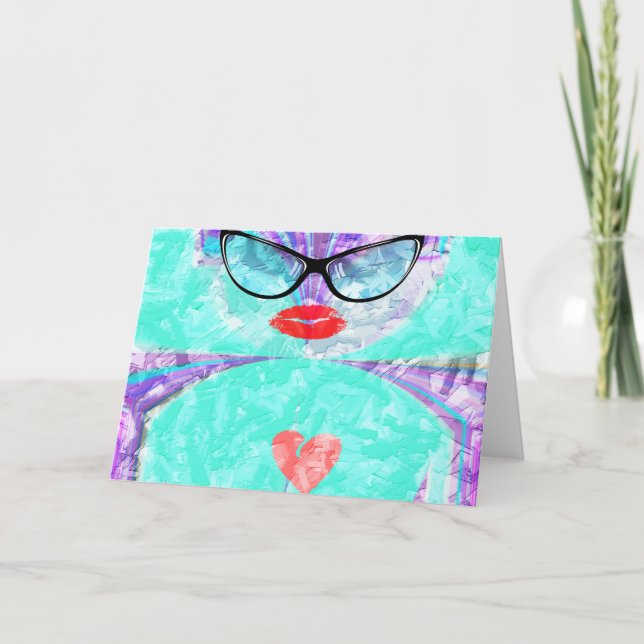 Mall för Vågrät av gratulationskort (Framsida)