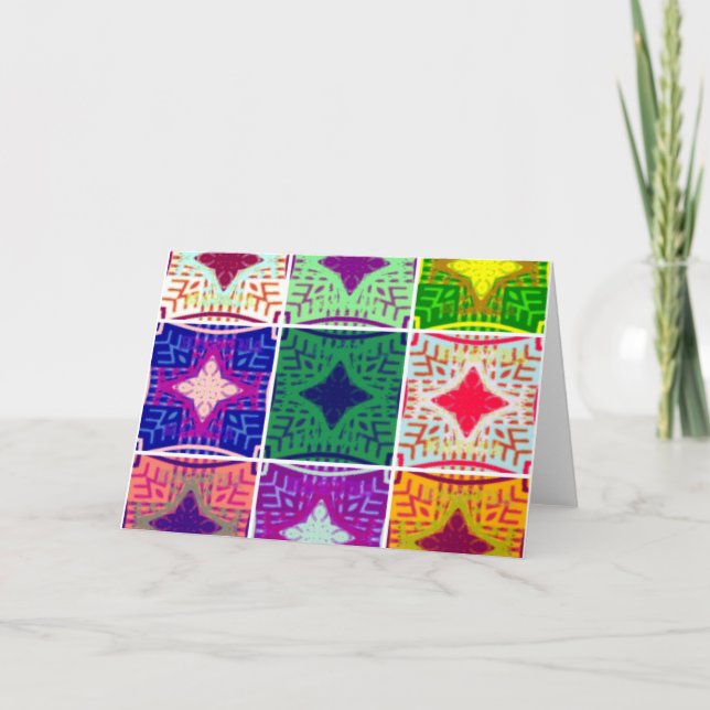 Mall för Vågrät av gratulationskort (Framsida)