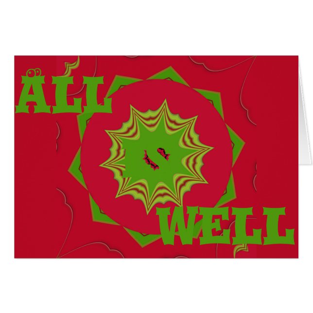 Mall för Vågrät av gratulationskort Hälsningskort (Framsidan Horizontal)