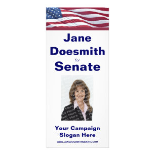 Mall för valkampanjkort reklamkort