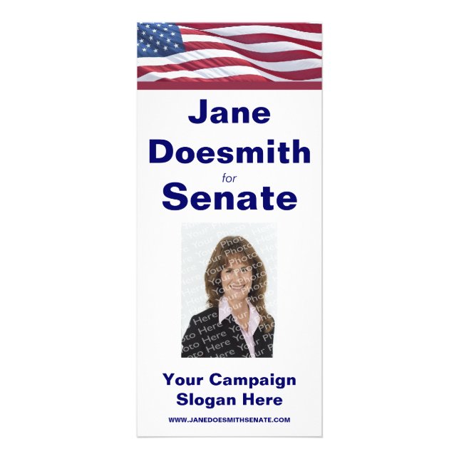 Mall för valkampanjkort reklamkort (Framsidan)