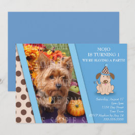 Mall för valppartyfoto