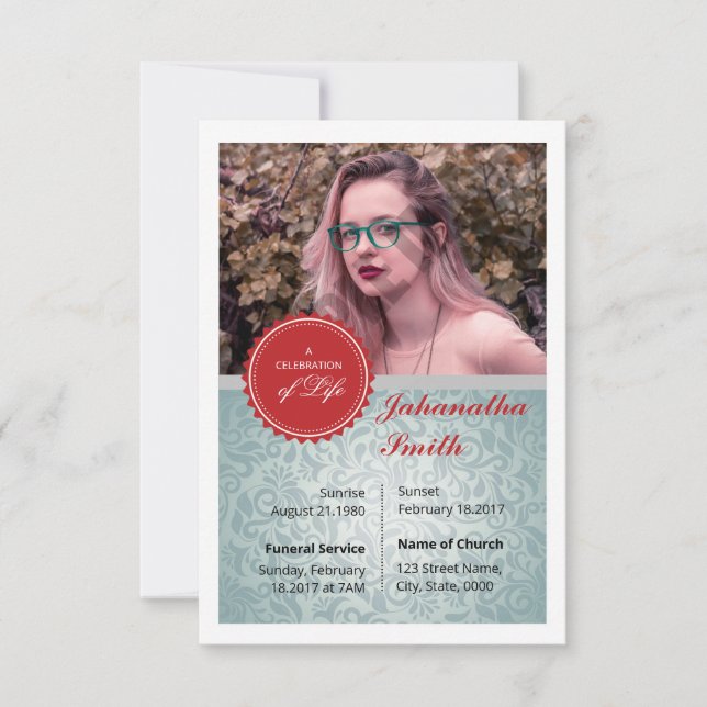 Mall för vanligt Prayer-kort (Framsida)