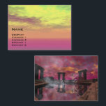 MALL FÖR VATTEN Science fiction Visitkort<br><div class="desc">Animation ram från 3D-filmen Hyperion World.</div>