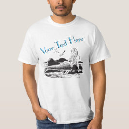 Mall för Vintage av sjöjungfru Tee