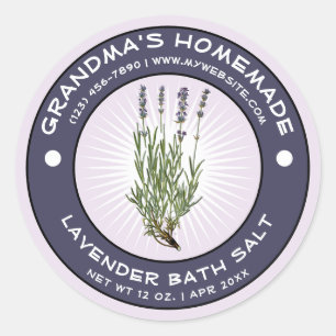 Mall för vintagens hemmaadeplatsetikett runt klistermärke