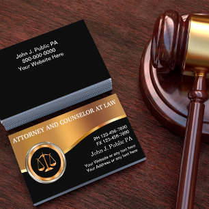 Mall för visitkort för Classay Upscale Attorney